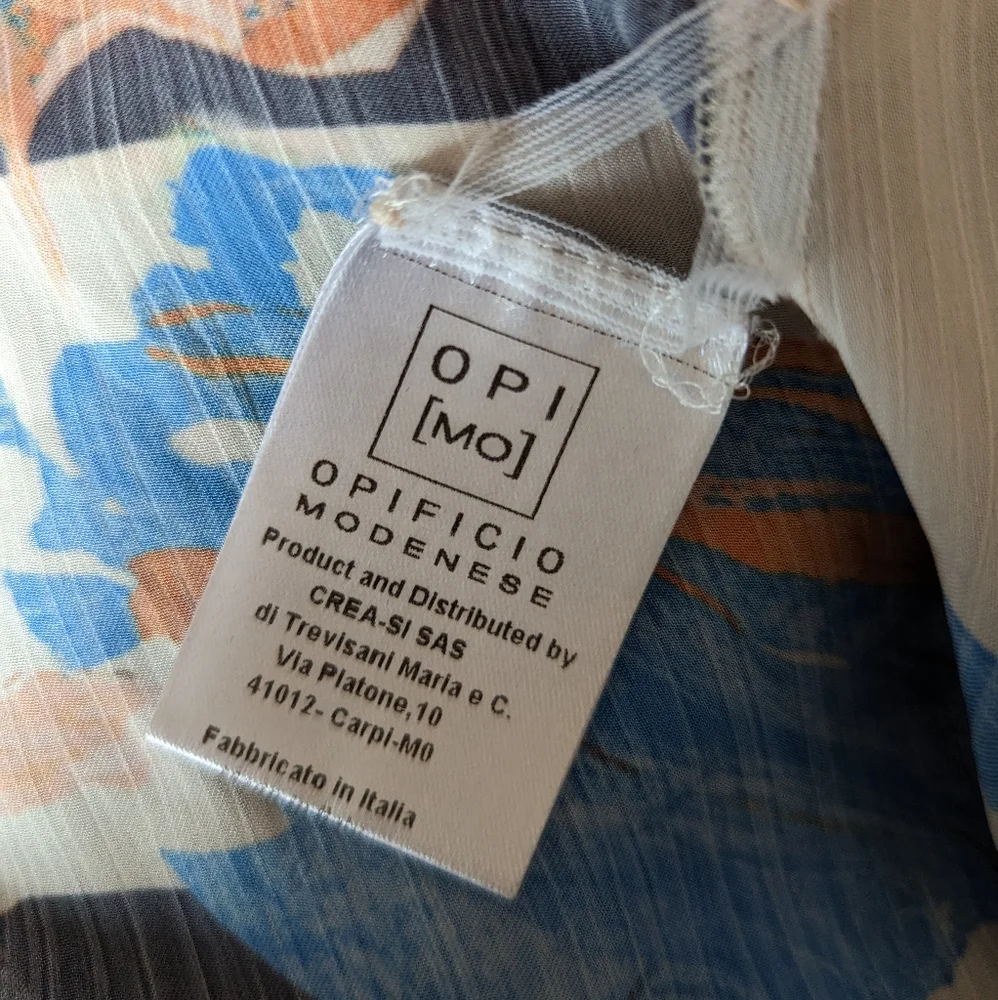 Graphical Midi Wrap Dress - Opificio Modenese | Size Small - Picture 8 of 8